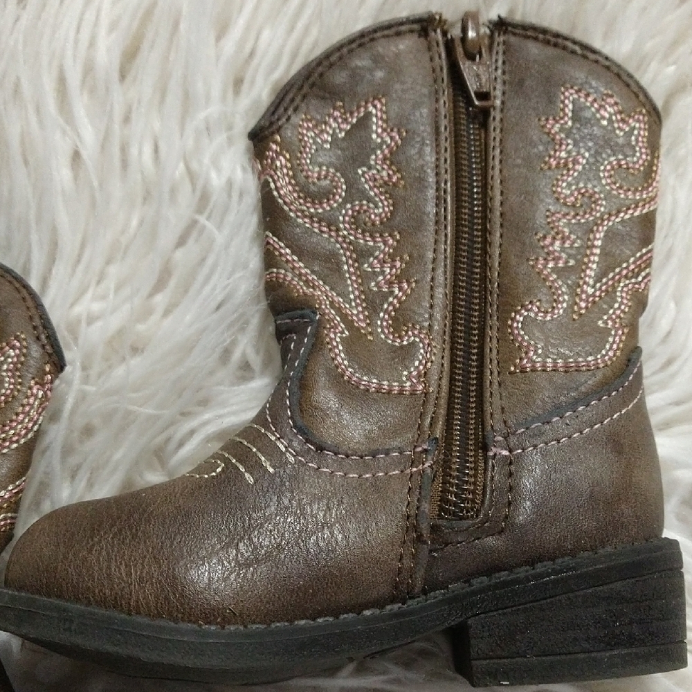 Cherokee Black Toddler Boots (Size 5)